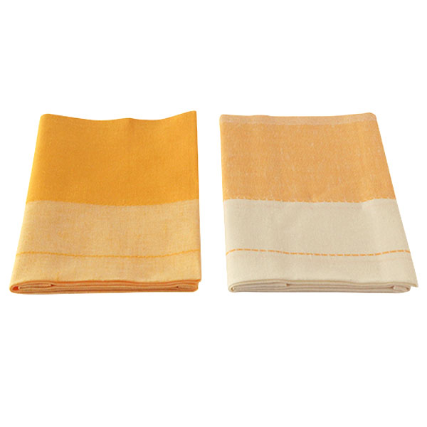 viskestykker-hør-gul Viskestykker hør gul, 2 stk. - Billede 1