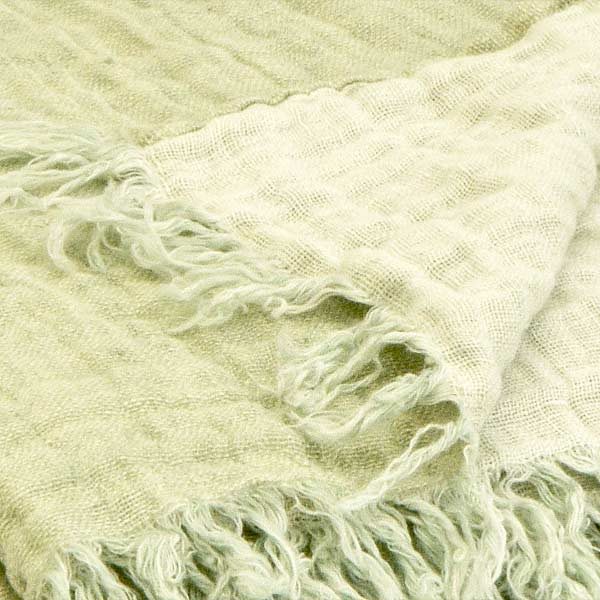 Plaid tæppe i hør | MINT - Billede 2