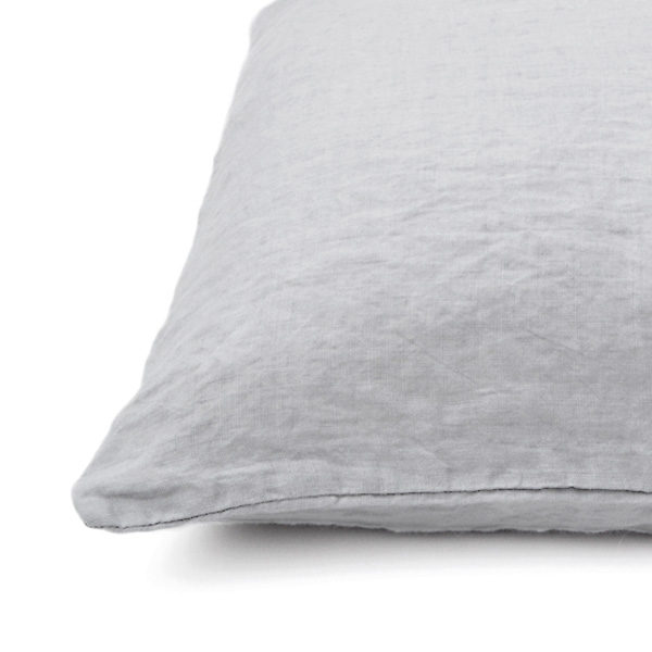 pudebetræk grå hør sengetøj