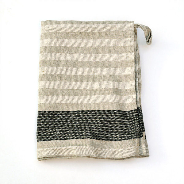tea towel from washed linen