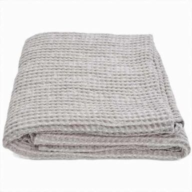 badehåndklæde hør-bomuld natur, big waffle håndklæde, tykt hørhåndklæde