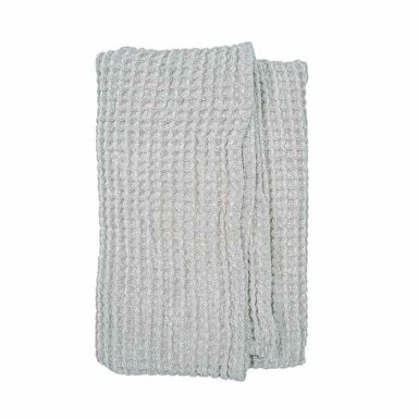 håndklæde hør-bomuld stor vaffel natur, big waffle håndklæde, tykt hørhåndklæde