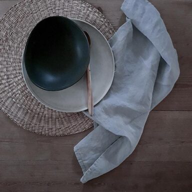 hør servietter lysegrå