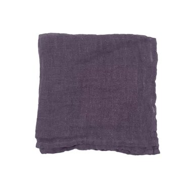 hørservietter aubergine støvet mundservietter