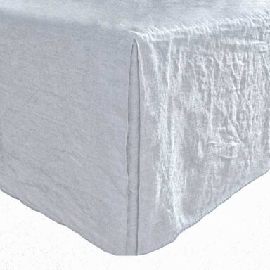 sengekappe vasket hør lysegrå