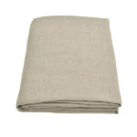 Washed linen bed sheet Natural