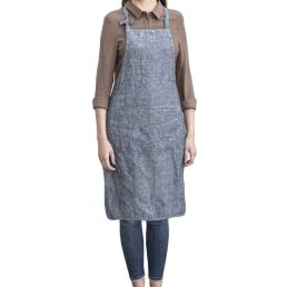 Classic washed linen apron