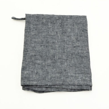 hørviskestykke ANTON grå melange