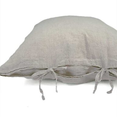 Hørpudebetræk med bændler natur