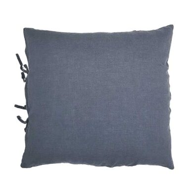 hørpudebetræk med bændler mørkegrå