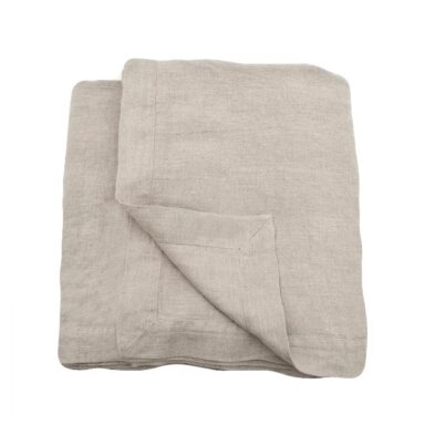 hørsengetæppe simple natur