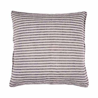 hørpudebetræk striber natur-sort