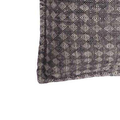 hørpudebetræk natur-sort aflangt