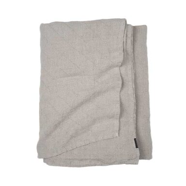 sengetæppe hør natur