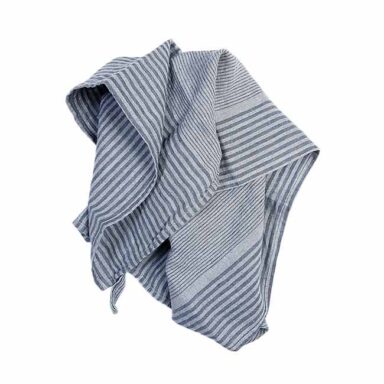 hør viskestykker Margit grå stribede