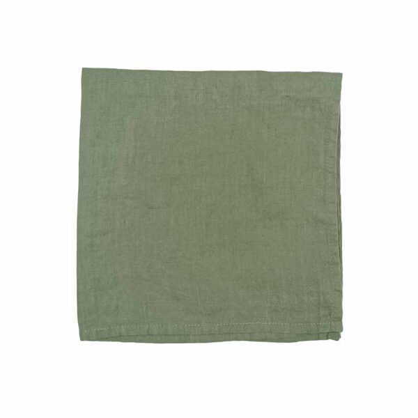 hørservietter mosgrøn, mørkegrøn