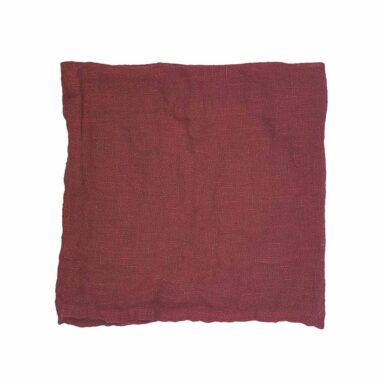 røde hørservietter, mundservietter i hør til jul