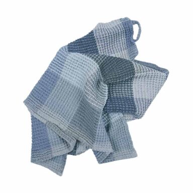 stor waffle håndklæde | giant waffle hørhåndklæde grå ternet