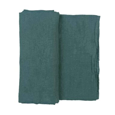 hørdug mørk grågrøn, støvet grøn hørdug, grålig grøn dug