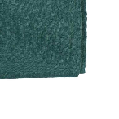 hørdug mørk grågrøn, støvet grøn hørdug, grålig grøn dug, grønne hørservietter