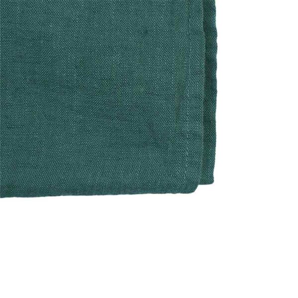 hørdug mørk grågrøn, støvet grøn hørdug, grålig grøn dug, grønne hørservietter