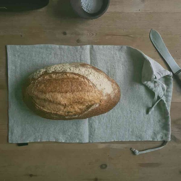 Linen bread bag | natural